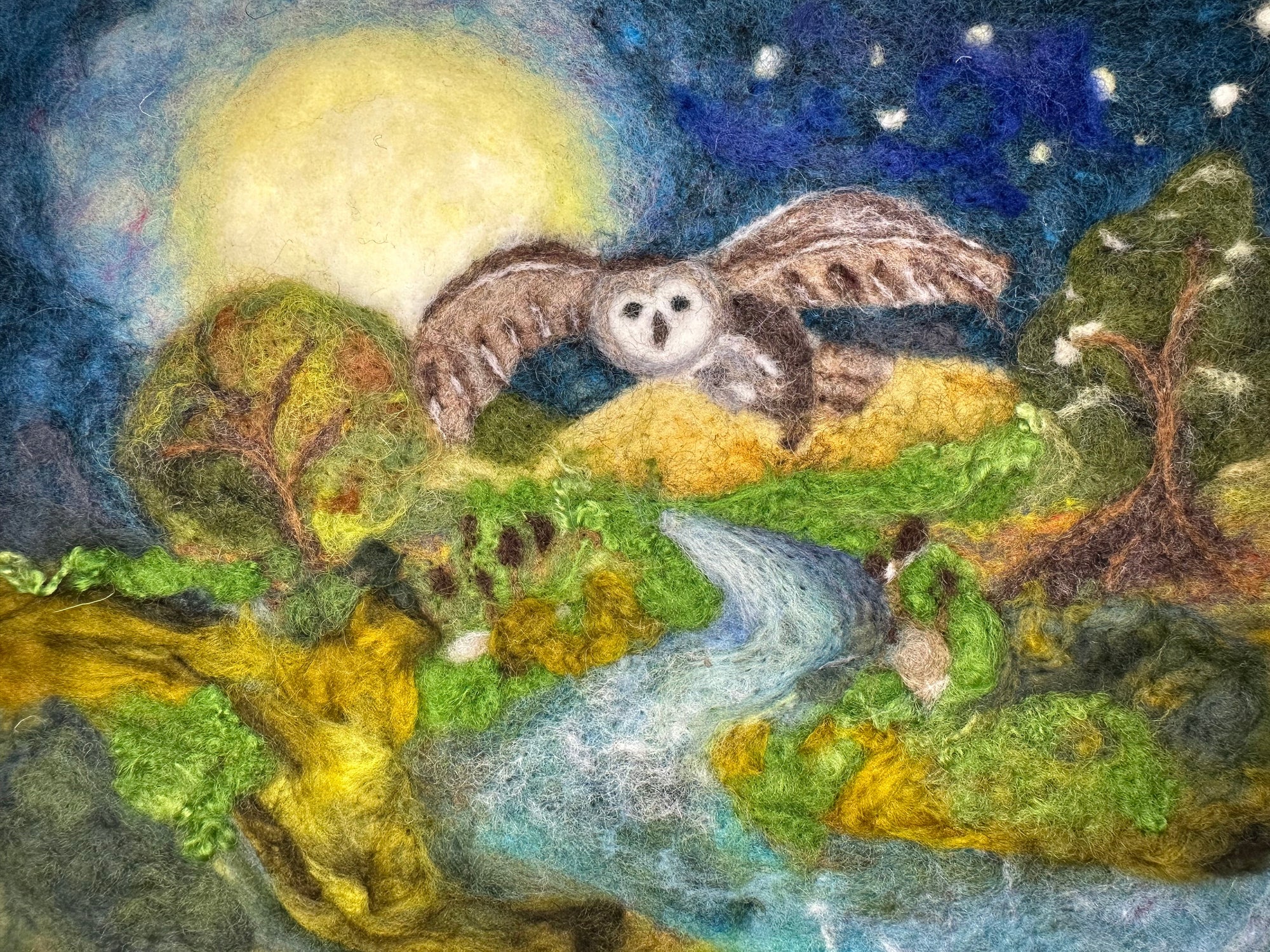 Owl in Flight - online class w/wo kit