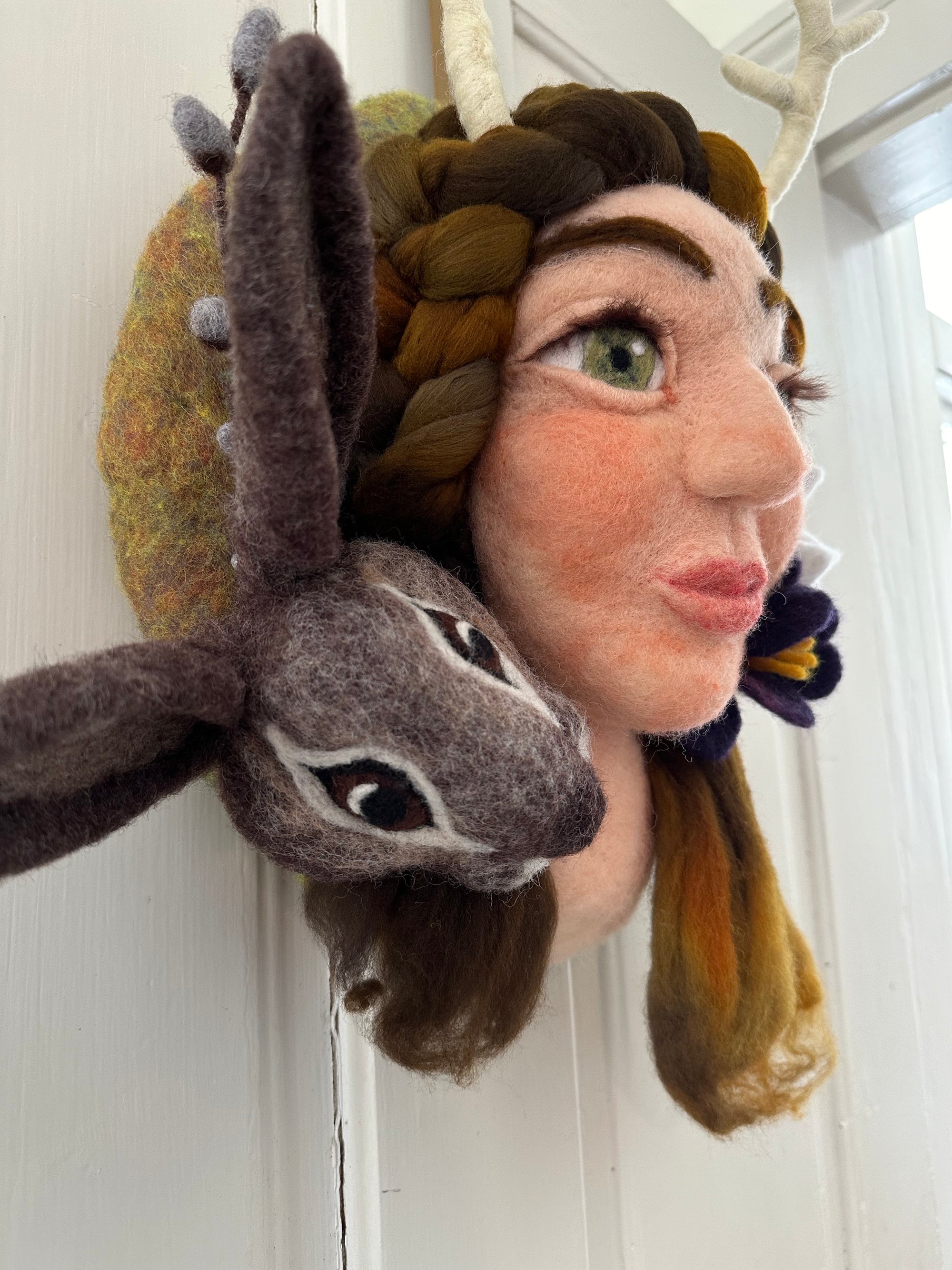 Needle felted Fall Sculpture