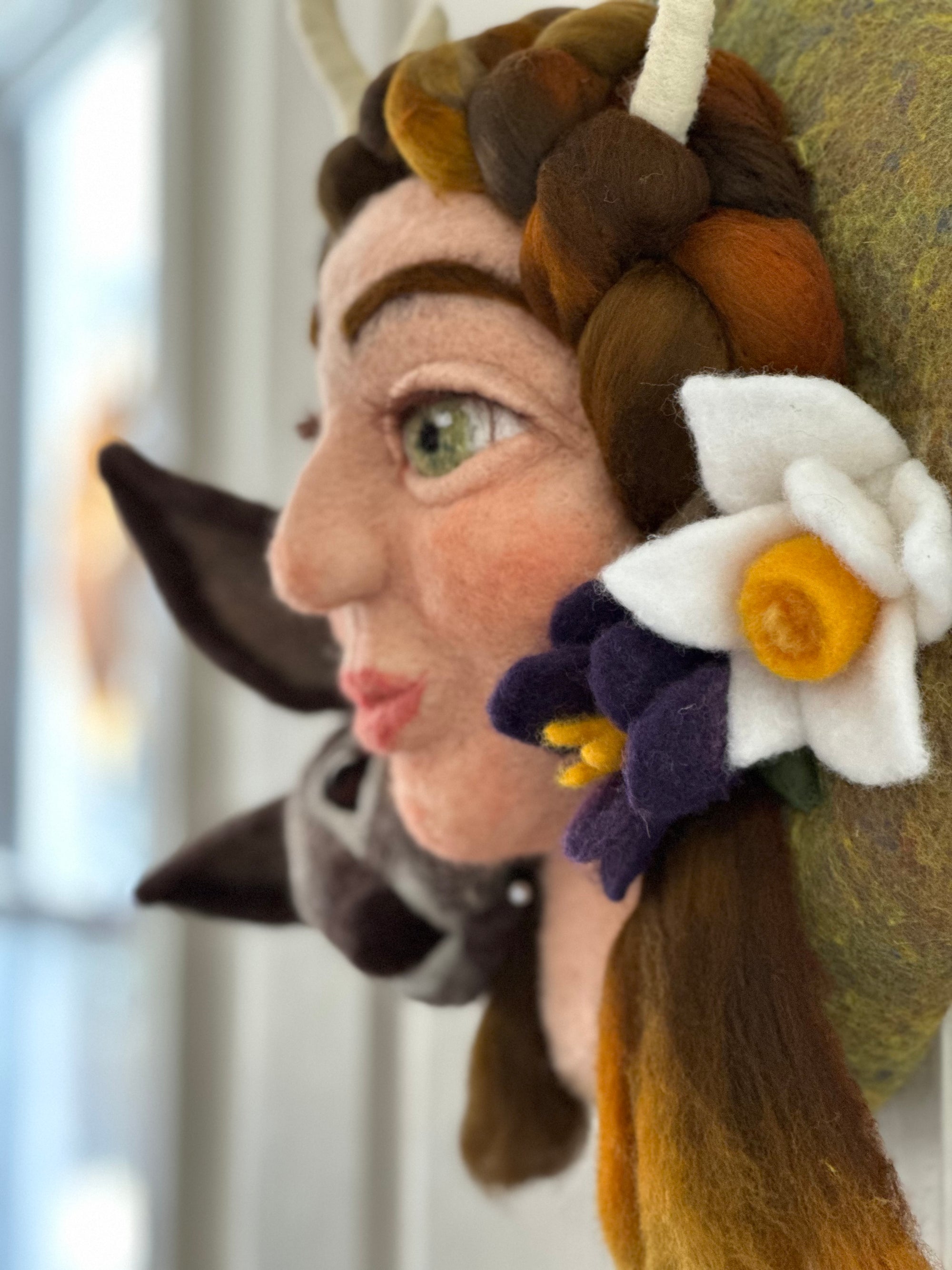 Needle felted Fall Sculpture
