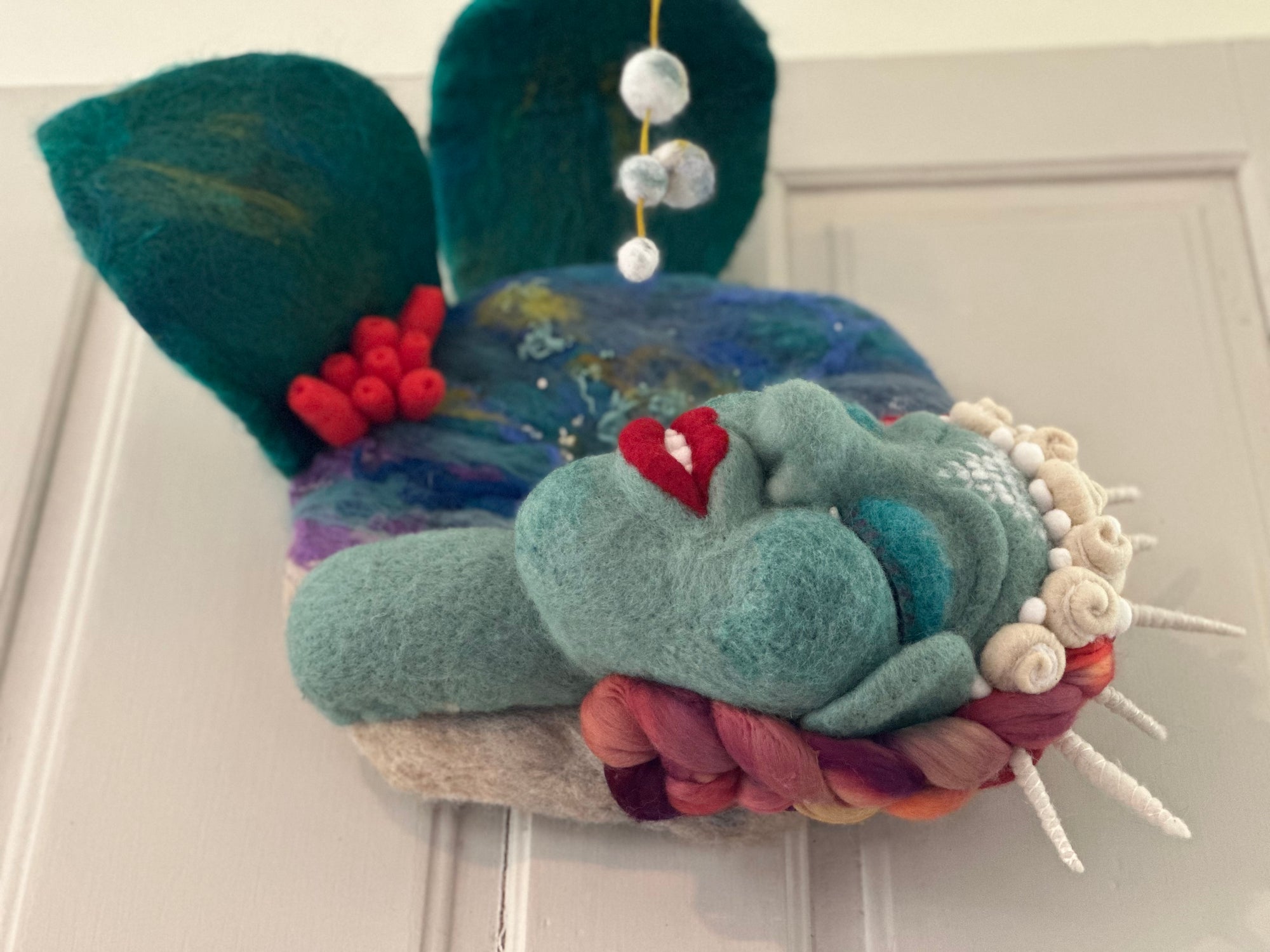 Needle felted Ocean Sculpture