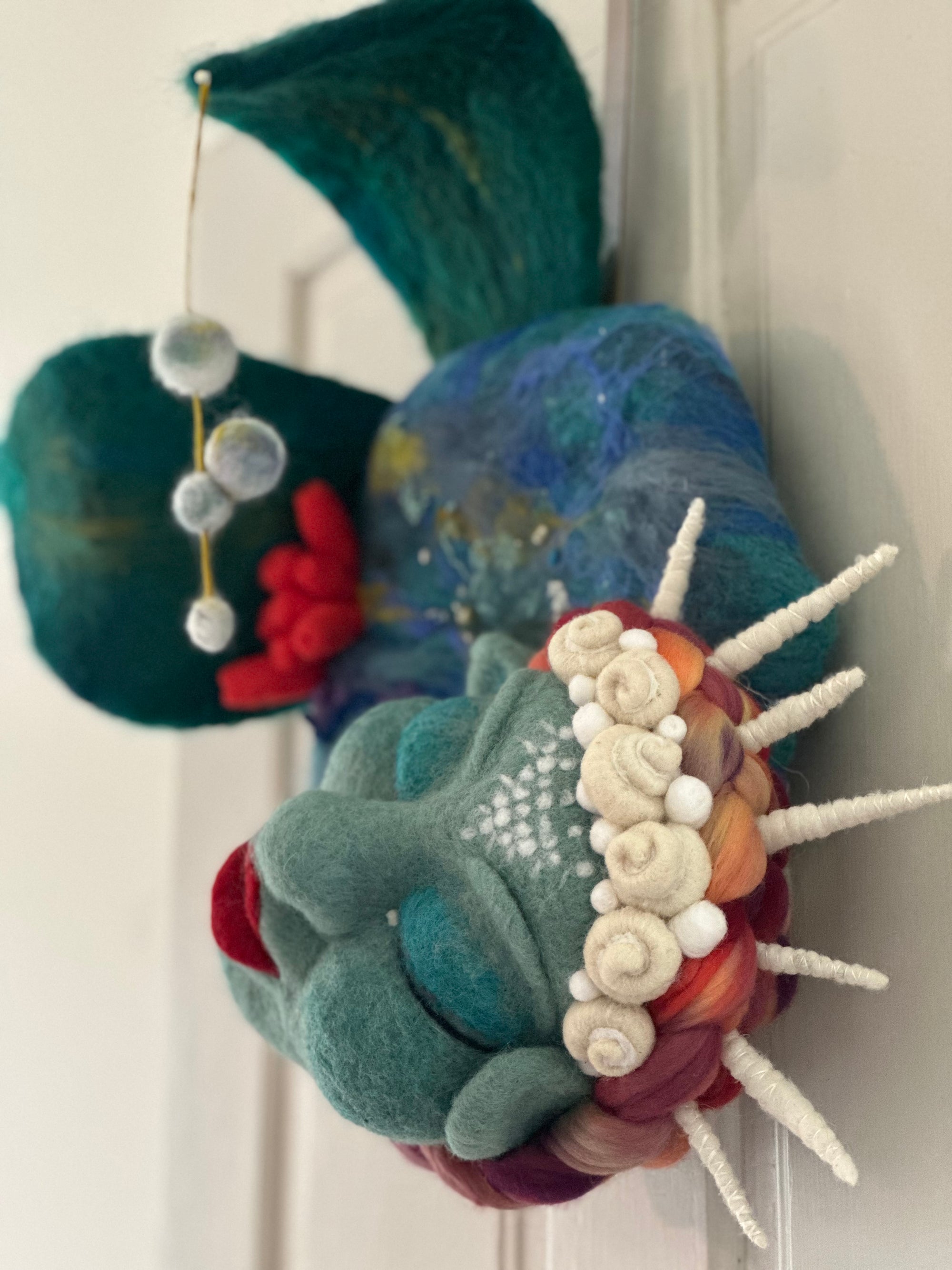 Needle felted Ocean Sculpture