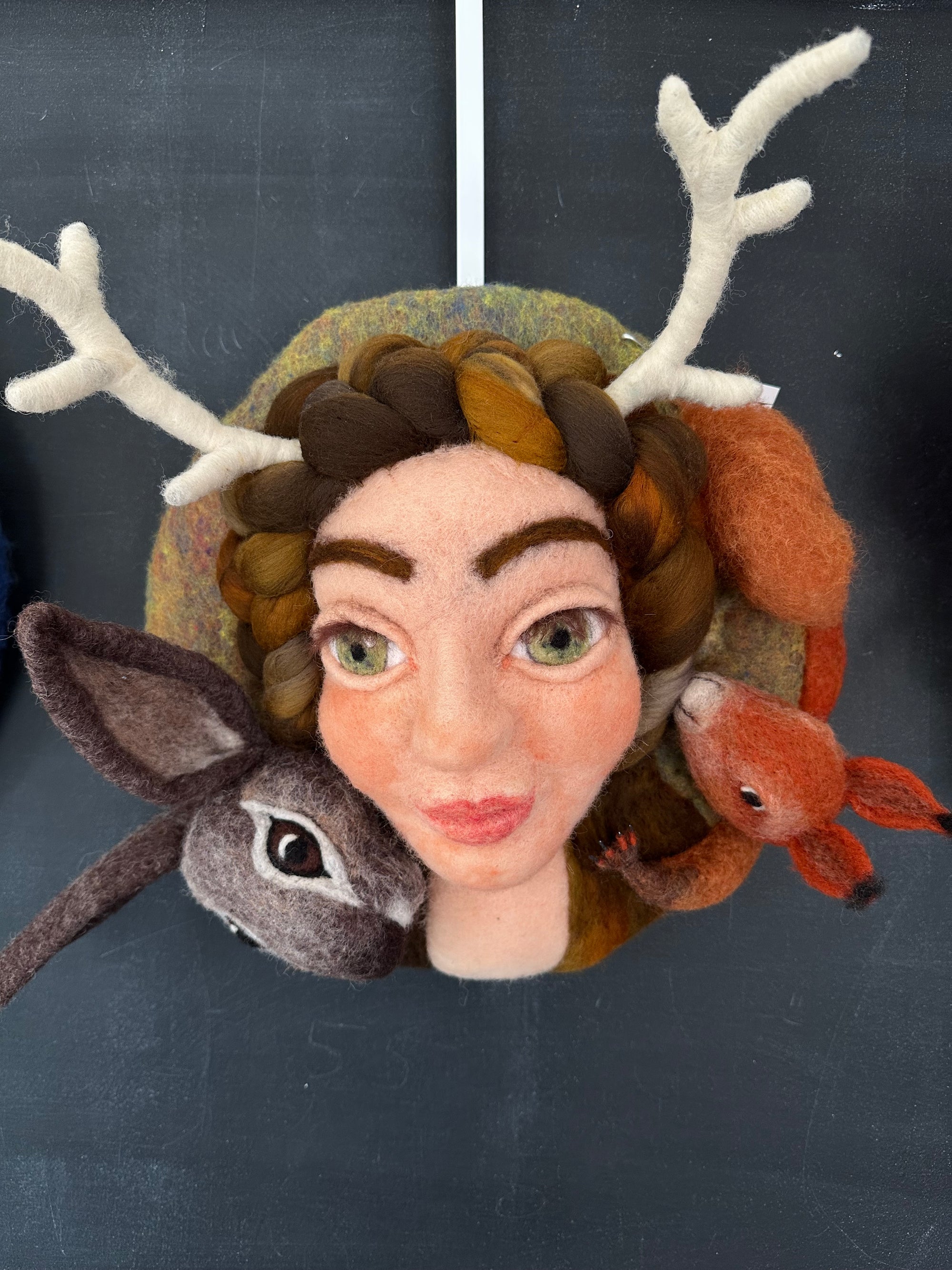 Needle felted Fall Sculpture