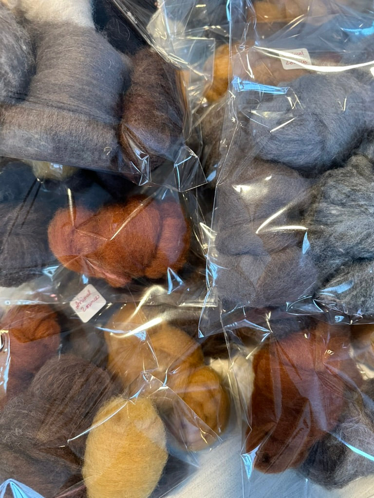Scrap Bag -Animal color bundle- Cloth & Twine