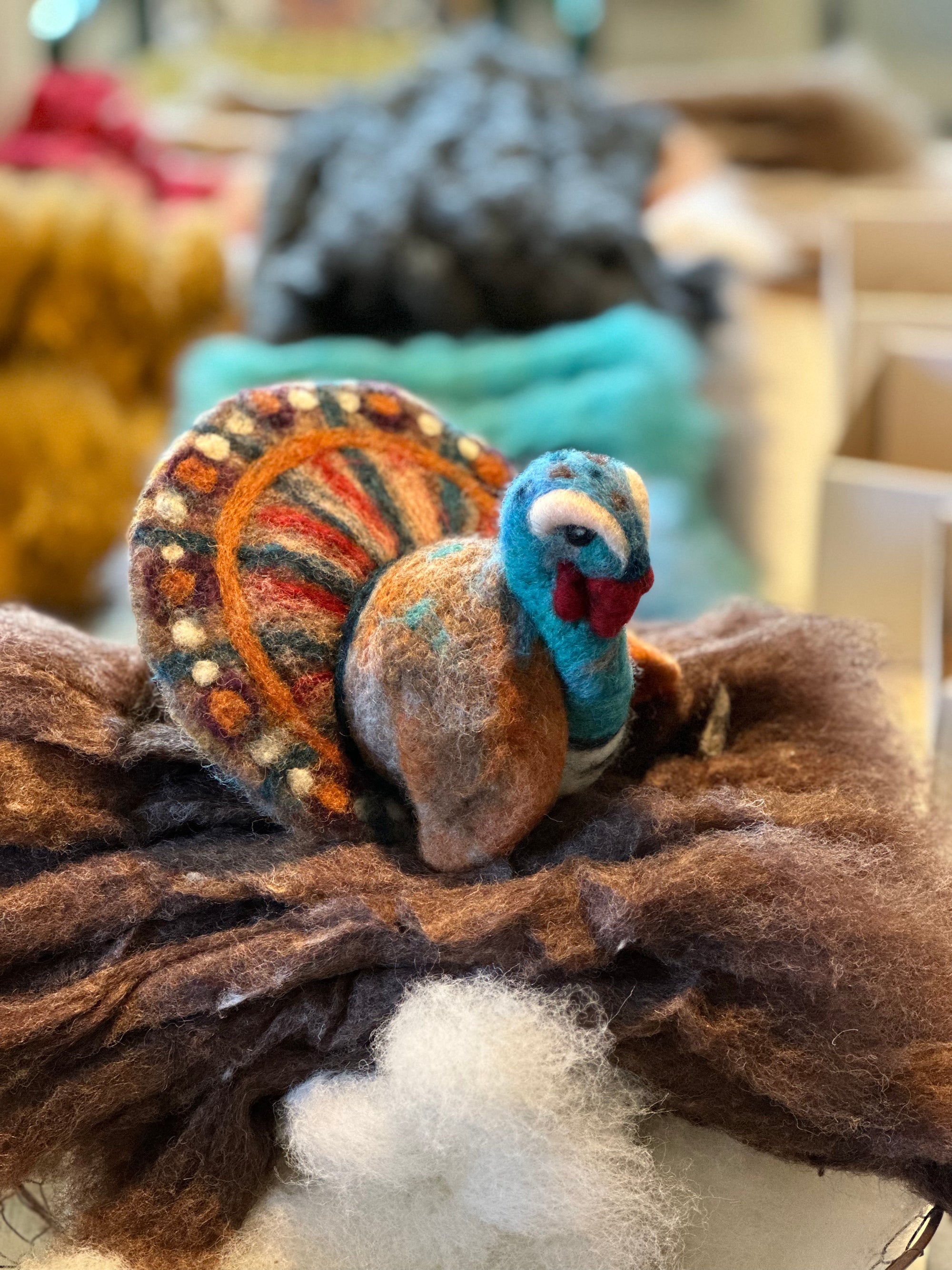 Finished turkey ornament