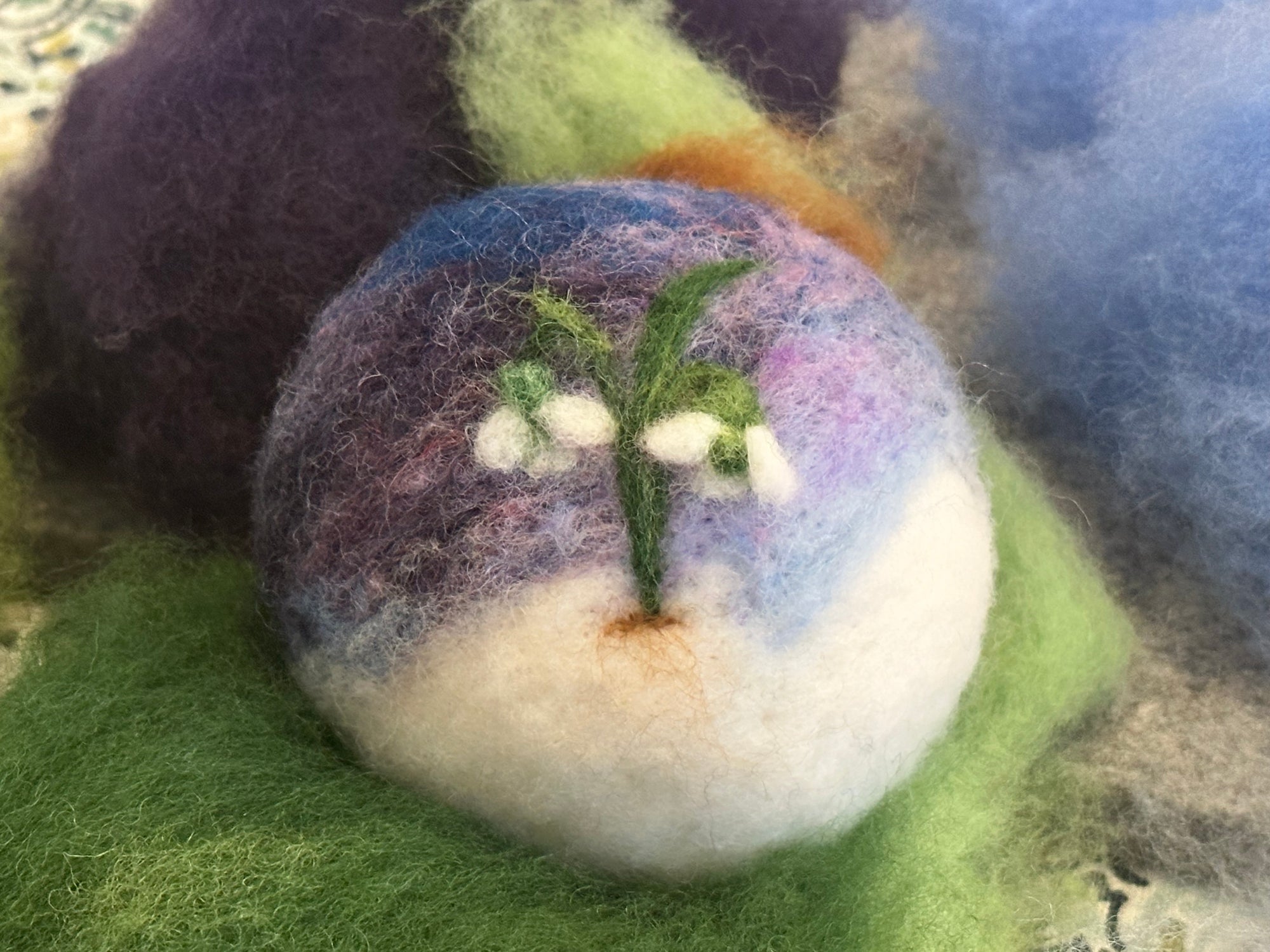 "Snowdrops" Ball Ornament Kit and Class (In-Person)
