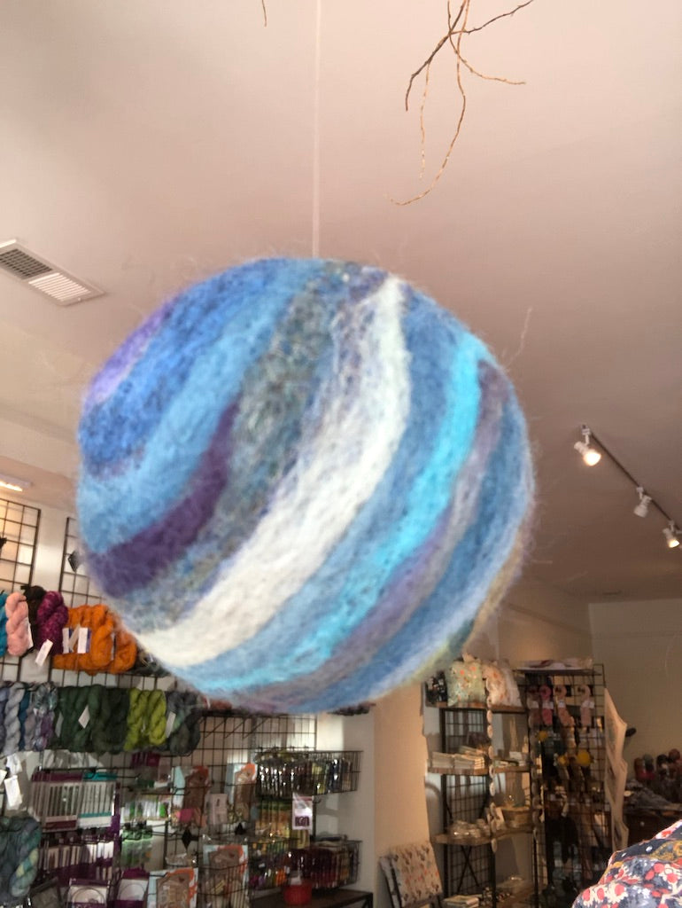 Ball Ornament Needle Felting Kit DIY - Cloth & Twine
