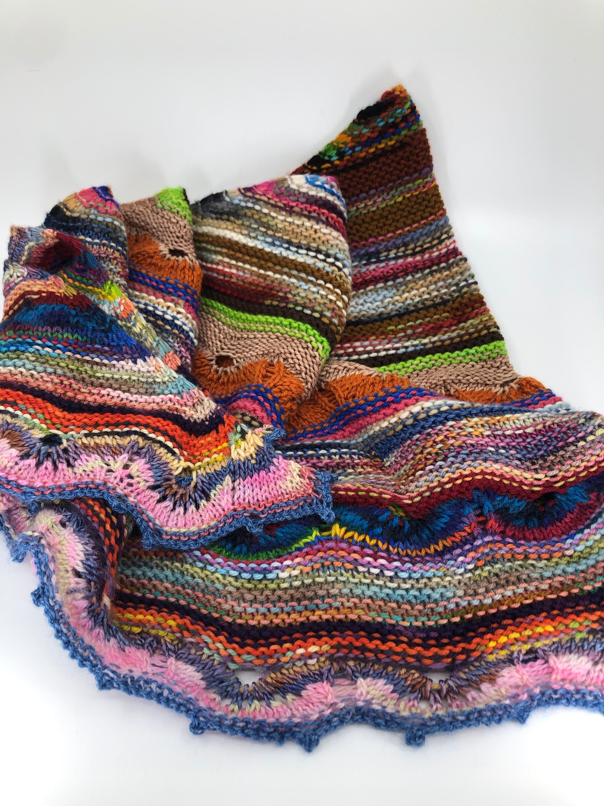 Scrappy Yarn Odyssey Shawl