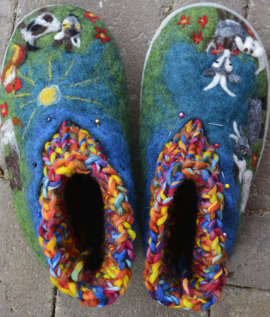 How to felt slippers - tutorial - download