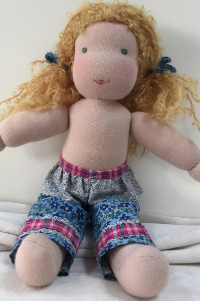 Pant Pattern - how to create a pattern for your Waldorf inspired doll - Cloth & Twine