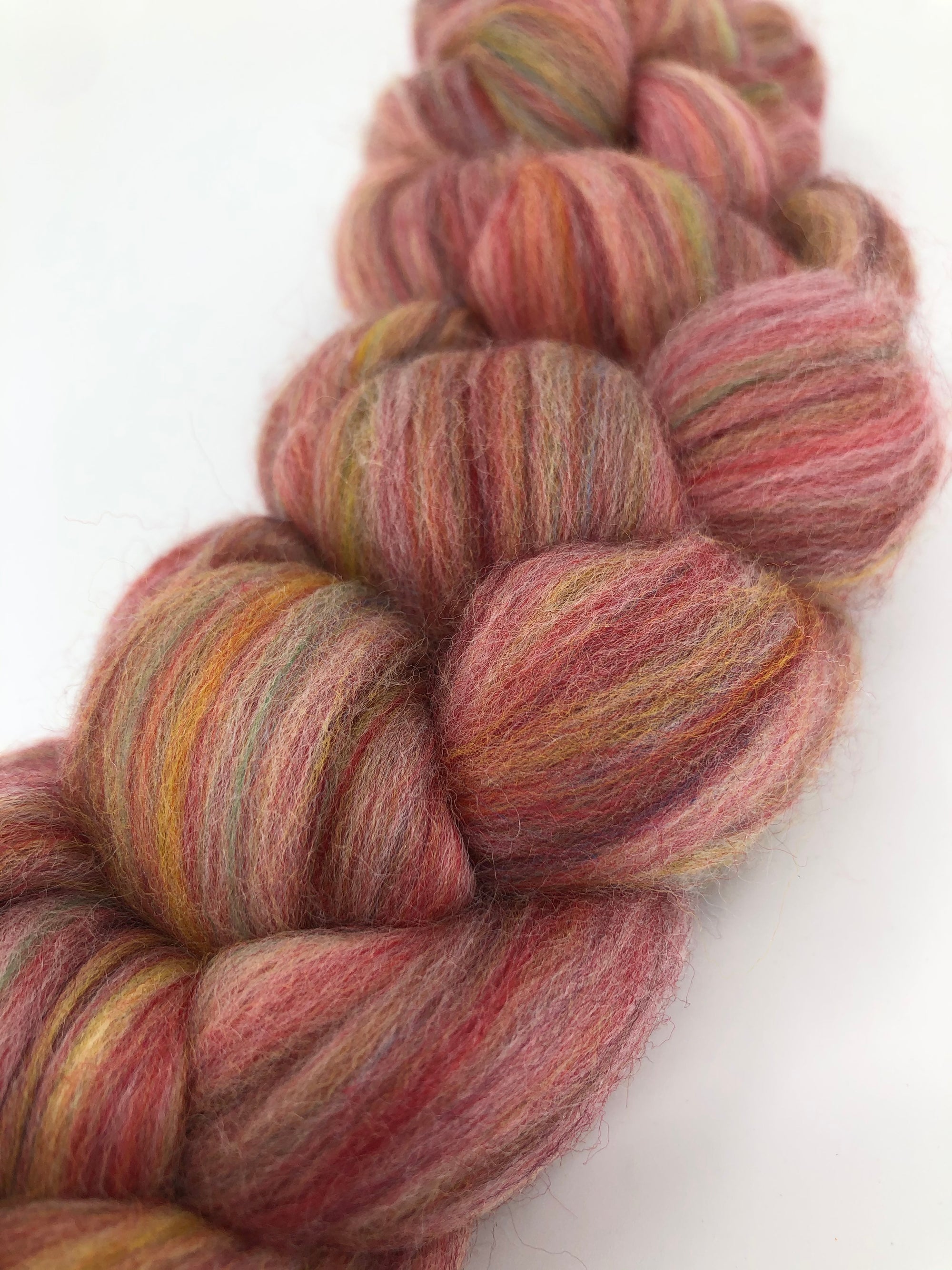 Merino Roving "Hollyberry" - Cloth & Twine