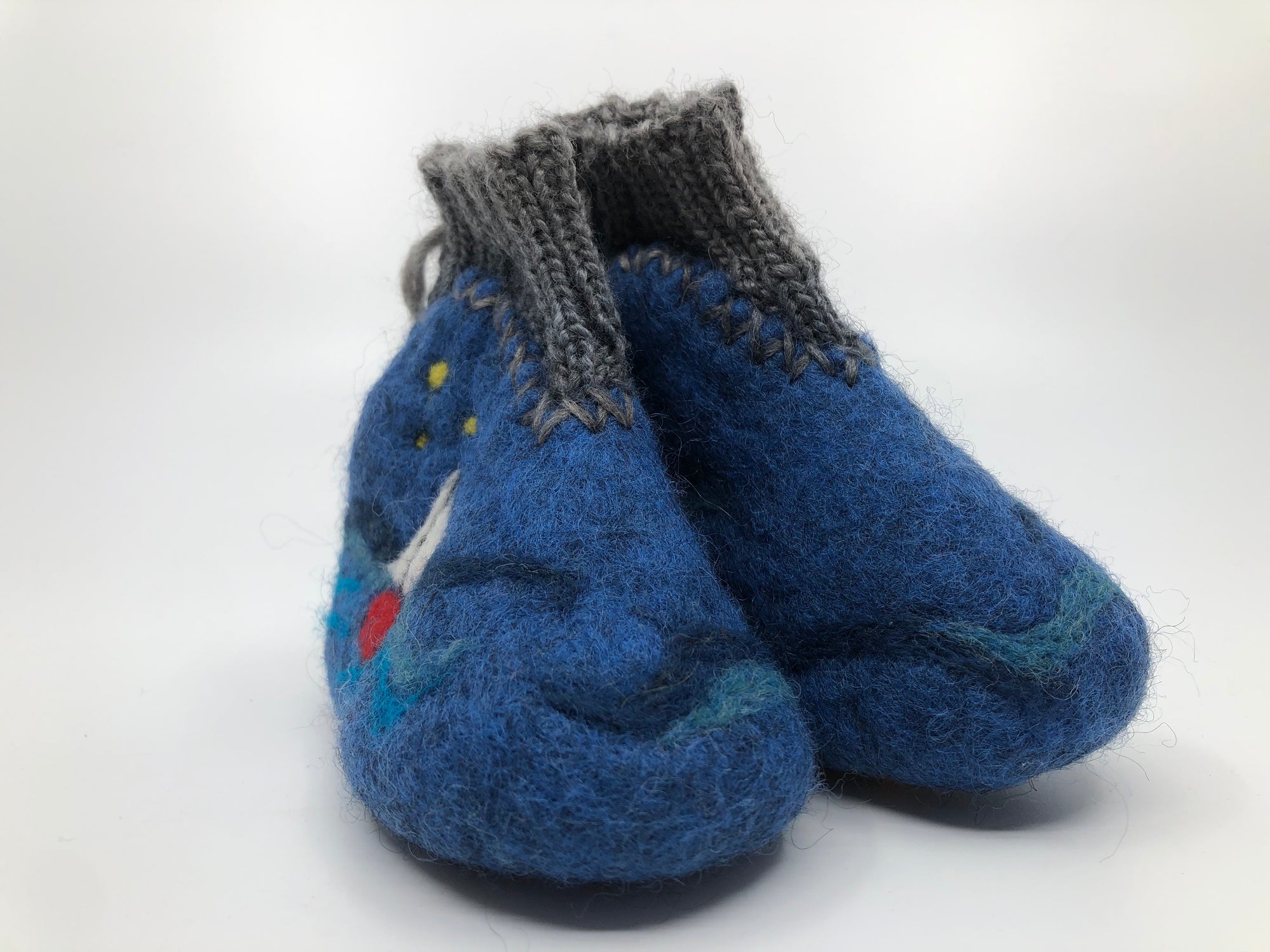 Felted Wool Slippers [boats]