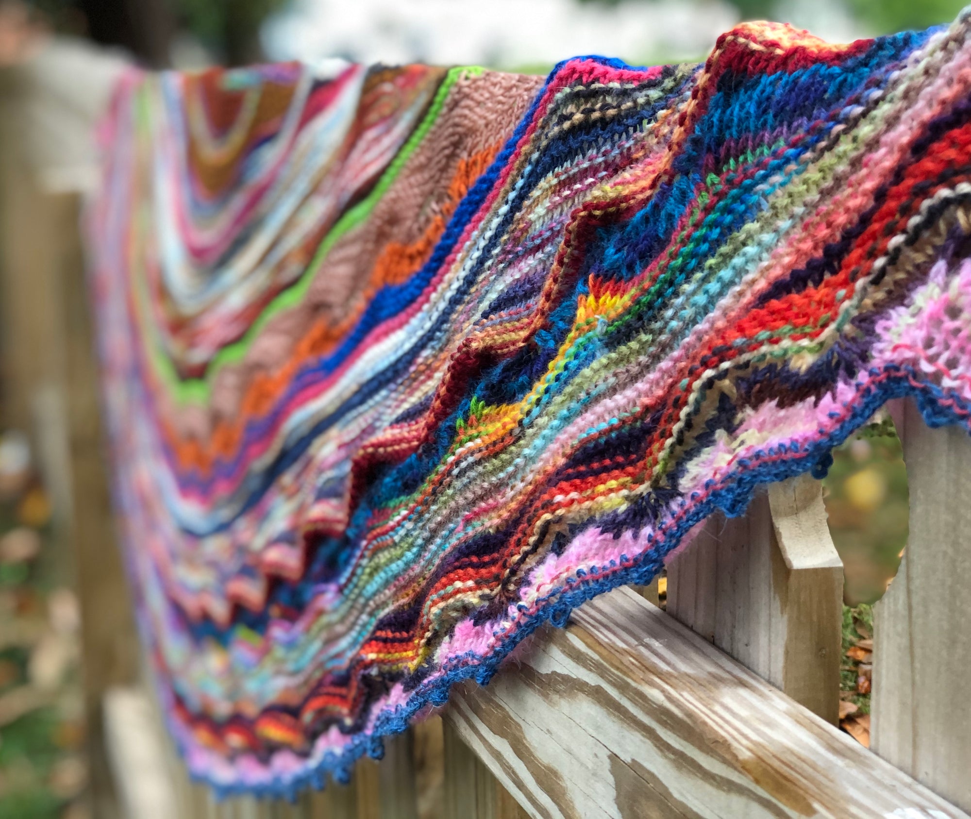 Scrappy Yarn Odyssey Shawl - Cloth & Twine