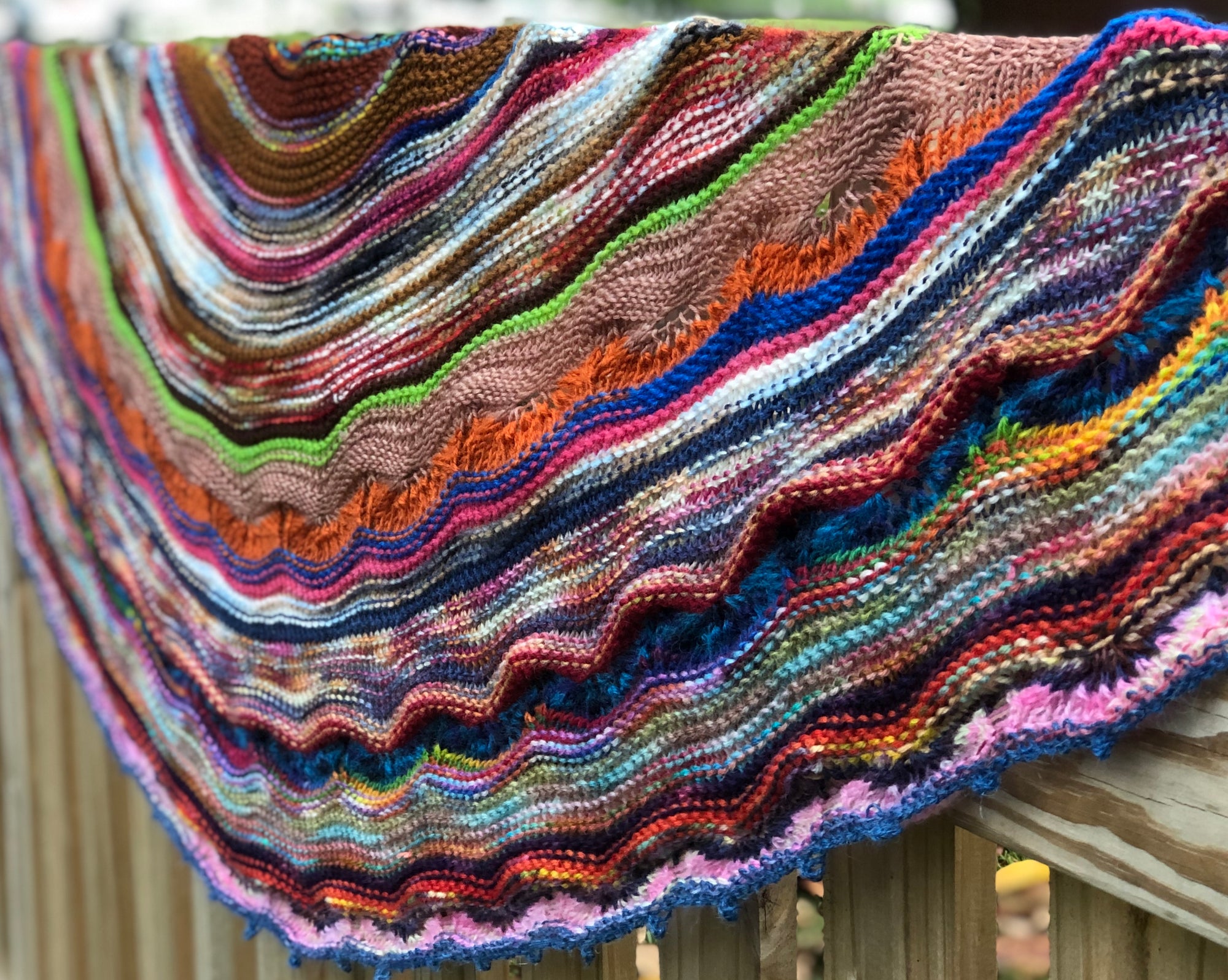 Scrappy Yarn Odyssey Shawl - Cloth & Twine