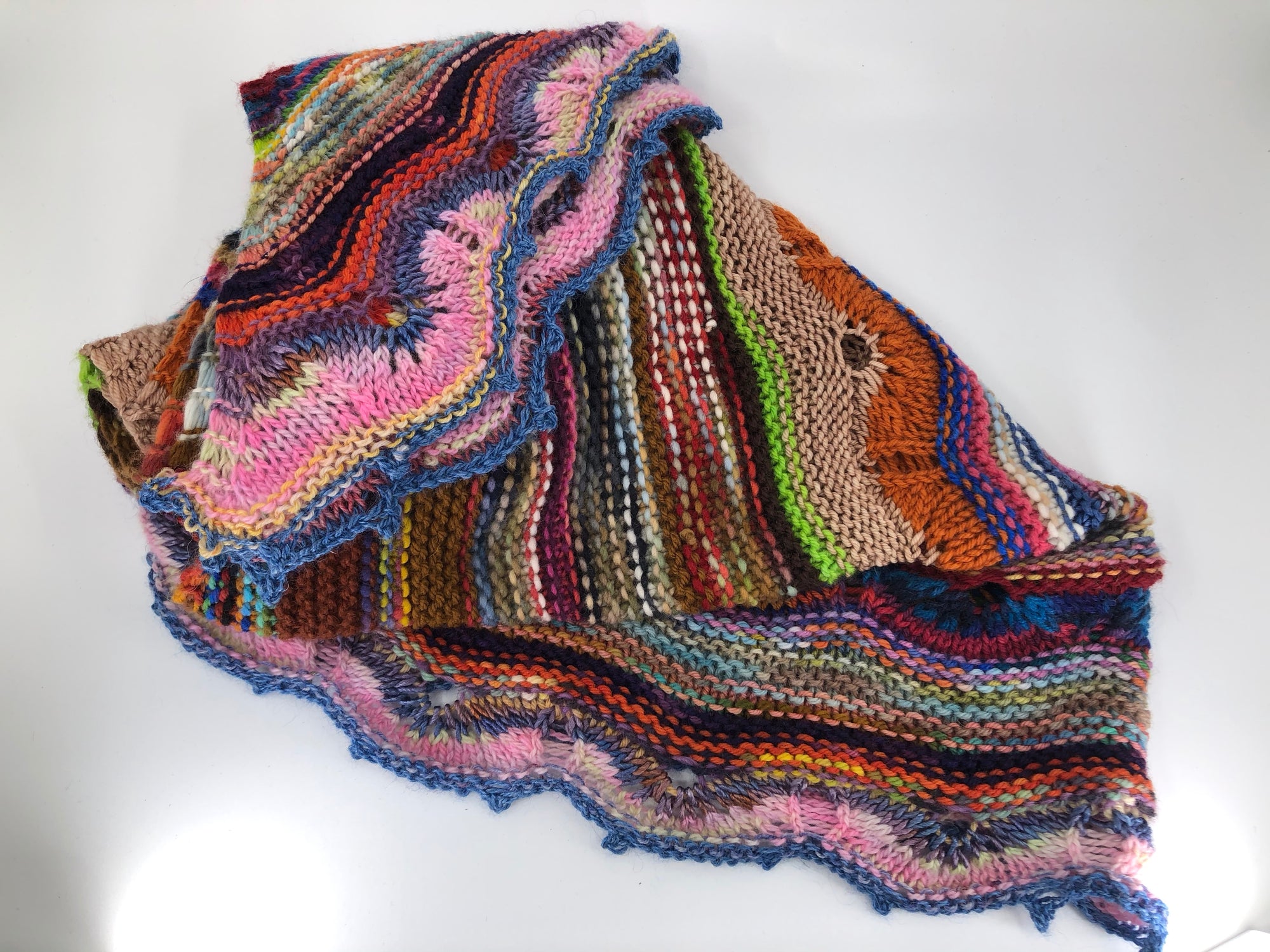 Scrappy Yarn Odyssey Shawl - Cloth & Twine