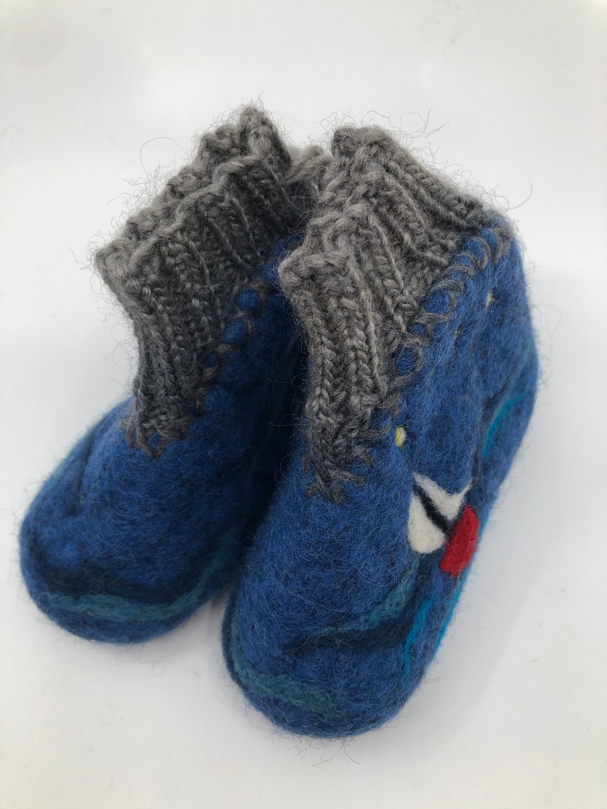 Felted Wool Slippers [boats]