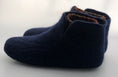 Load image into Gallery viewer, Blue felted Slippers women 8.5
